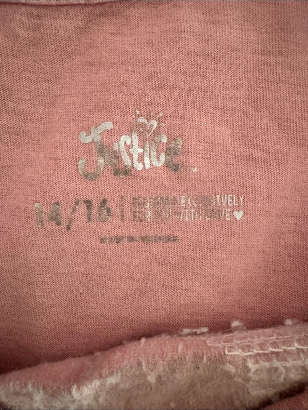 2 Justice Pink Unicorn Tee with Sequin Stars & Members Mark with heart sequins